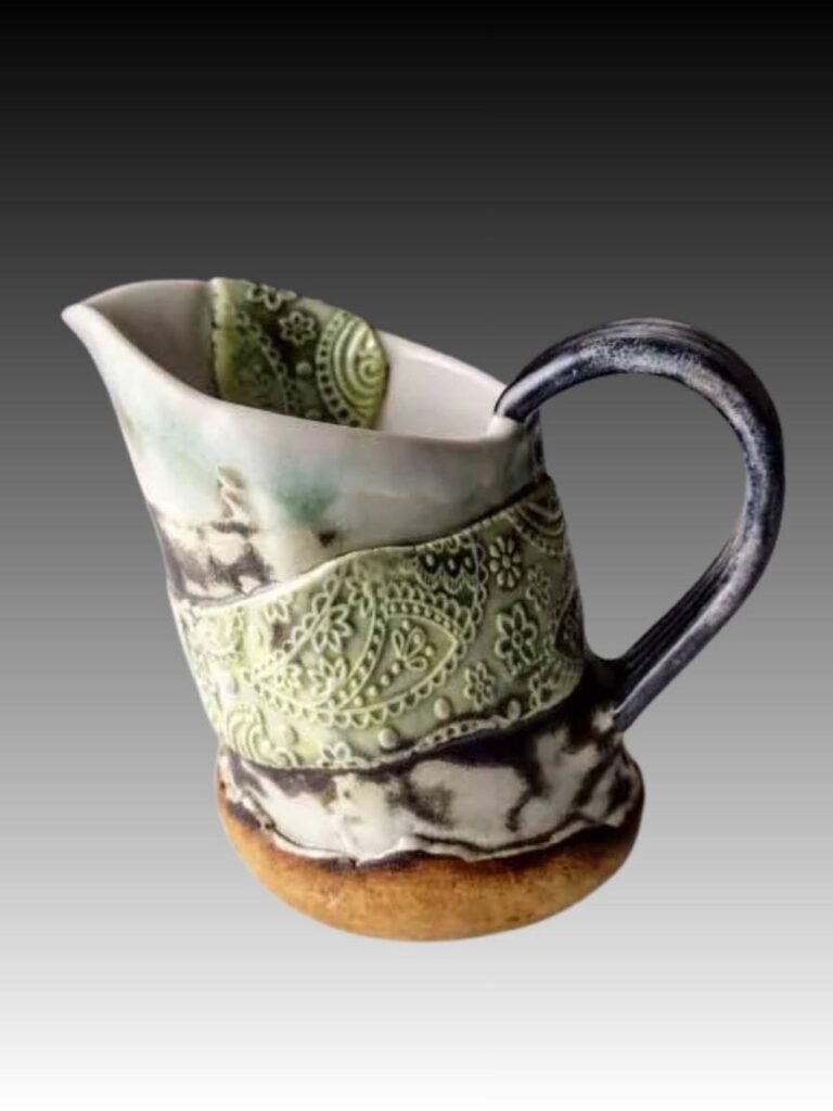 Handmade ceramic creamer by Red Deer artist